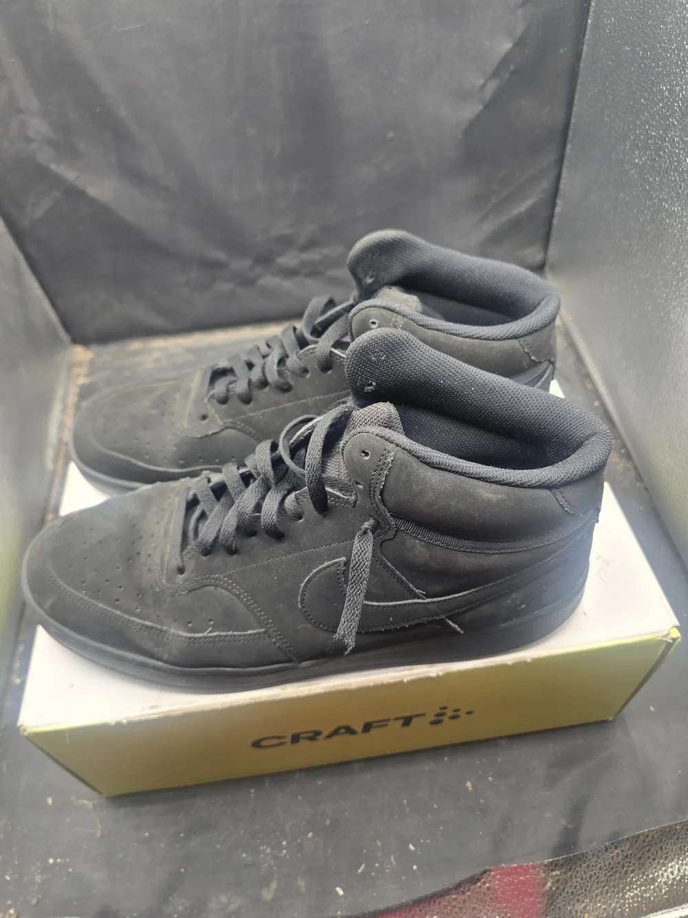 SKU A0415M Nike Men's Black High-Top Sneakers